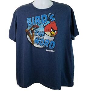 Official Angry Birds Bird is the Word t-shirt grey size XL